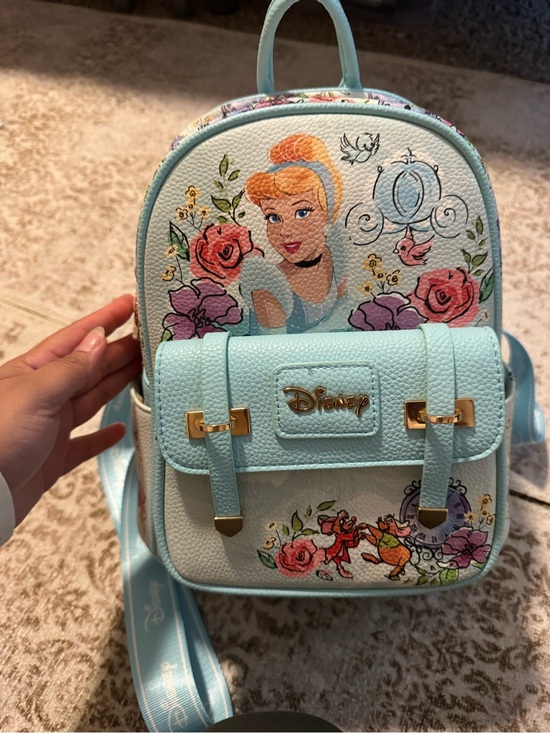 Disney Handbags - Disney Cinderella Floral Mini Backpack - Light Blue, Pink, Purple